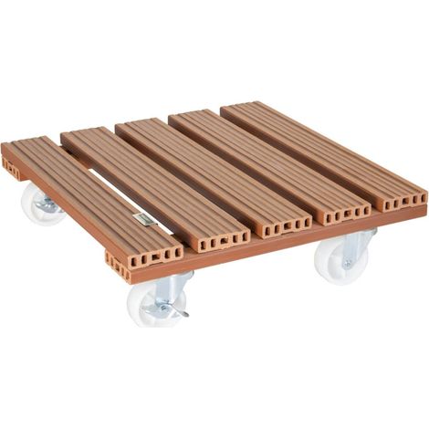 Wagner Pflanzenroller WPC 39 x 39 cm terrakotta Pflanzenroller