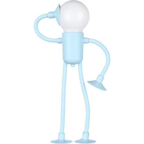 Veilleuse ludique Fonctionne sur piles, flexible avec ventouse - Veilleuse/Lampe de chevet mignonne Pour la décoration intérieure de la chambre, du salon, (1/5)