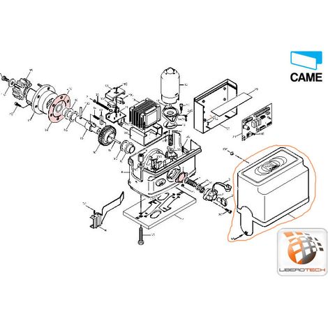 Coperchio motoriduttore BZ – 119RIBZ001