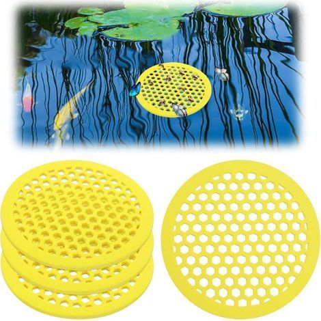 Lot de 4 mangeoires à Abeilles Rondes, Station d'arrosage pour Abeilles, Tasses à Abeilles pour Jardin, mangeoires à Abeilles pour l'extérieur, Tasses à Abeilles pour Bain d'abeilles de Jardin (1/5)