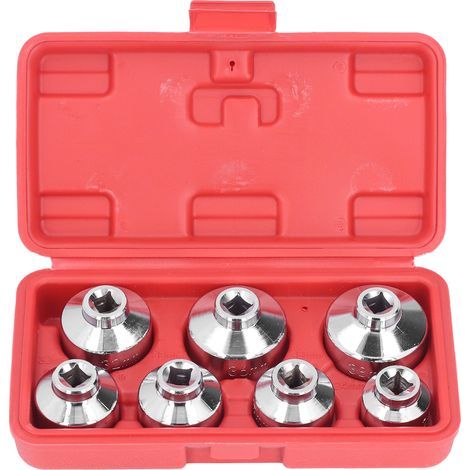 Jeu de douilles de clé de capuchon de filtre à huile, 7 pièces, entraînement 3/8 pouces 24 27 29 30 32 36 38mm de remplacement pour Benz