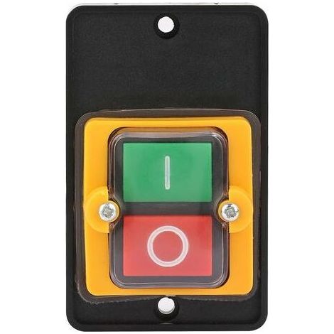 Bouton de Commutateur de Machine de Commutateur de Bouton-Poussoir, ac 220V / 380V 10a, Incorporant Le Bouton Marche/arrêt Imperméable Et antipoussière (1/5)
