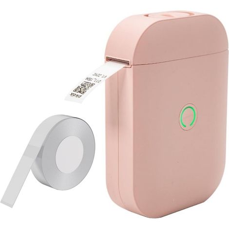 Miniskrivare Kabelloser Thermodrucker - Bluetooth-Etikettendrucker für Smartphones, tragbarer Etikettendrucker in Pink