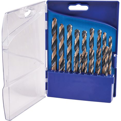 Faithfull HSS 19 Piece Drill Bit Set Multi Material Drilling 1-10mm FAIM19PSET2 (1/2)