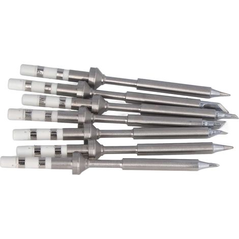 Kit de 7 mini-embouts de fer à souder électriques intelligents, 7 types d'embouts de soudure en acier inoxydable pour MINIWARE TS100 (1/5)