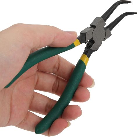 Pinces à Circlips Intérieurs Courbés, Outil de Serrage pour Anneaux Élastiques en Acier (1/5)