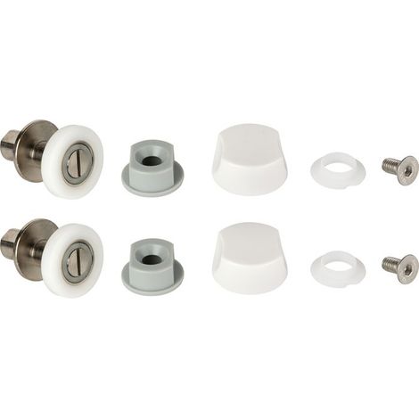Roulettes Glax 2.0 Blanches Remplacement Facile Pour Cabines Novellini. - Novellini