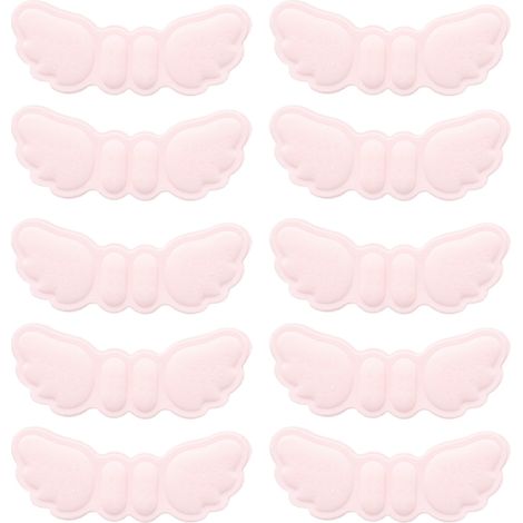 5 Paires de Patins Anti-Dérapants Talons Hauts Anti-Usure Soulagement Douleur Autocollants pour Chaussures Accessoire (Rose, Type Fin 3mm)