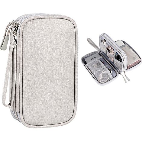 Boîte De Rangement Électronique - 19 x 5,5 x 11 cm - Pour Accessoires Téléphone Et Appareils Portables - 1 Pièce (1/5)
