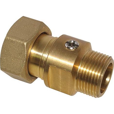 Vanne d'obturation boisseau spherique Easyflow DN20 3/4 filetage male DN25 1 ecrou