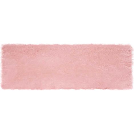 Maison Exclusive - Tappeto in finta TAFALLA Rosa 80 x 250 cm Poliestere