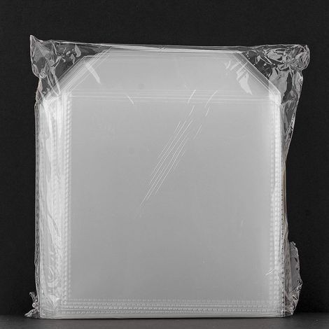 Paquet De 100 Sachets Plastiques Transparents Pour Boîtiers De Cd Dvd 100 Microns (1/4)