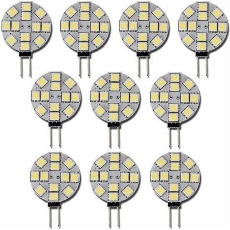 10x Ampoule LED G4 DC 12V Non dimmable Blanc 6000K Ampoule de lumière Remplacement 20W Lampe halogène pour Cuisine Camping-Car RV remorque Bateau (1/5)