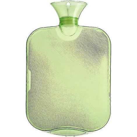Bouillotte en caoutchouc pour thérapie par le chaud et le froid, 2 L, blanche (1/5)