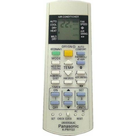 Télécommande universelle K-PN1122 pour tous climatiseurs Panasonic nationaux (1/4)