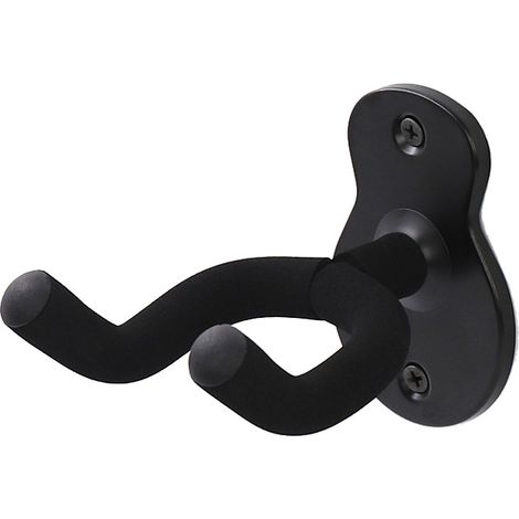 Support mural pour guitare et ukulélé, lot de 2, crochet de rangement en métal pour guitare classique, électrique, acoustique, basse, mandoline, fixation murale solide (1/5)