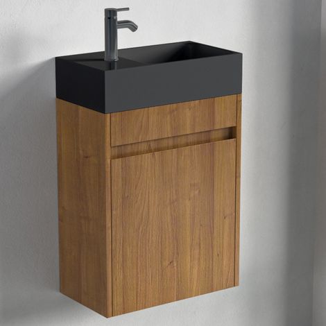 LOMAZOO Meubles de salle de bain en chêne chaleureux - Meubles WC