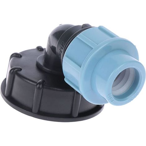 Adaptateur de réservoir IBC, Adaptateur pour réservoir d'eau IBC S60X6 avec connecteur coudé en polyéthylène densité de 25 mm (1/3)