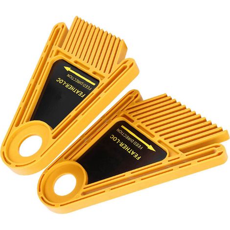 Planche à chanfreiner en plumes pour scie circulaire à onglet, accessoire d'établi jaune, guide à rainure en T (1/5)