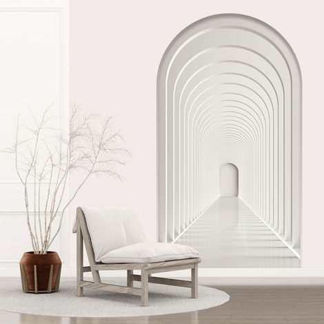 Stickers Trompe l'oeil Arche - Voute - Couloir Arches - 60 x 105 cm (1/5)