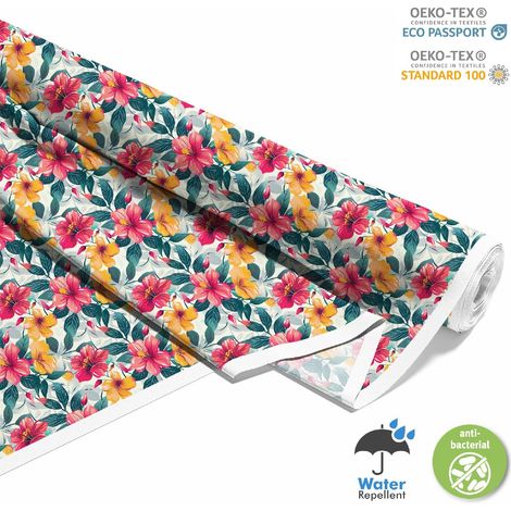 Dekorativer Outdoor-Stoff Oxford - Motiv Blumen I DX5649 (1/5)