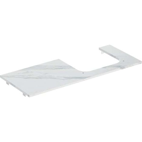 Placa de lavabo Geberit ONE, recortable a la derecha, para lavabo