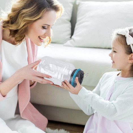 Coffre-fort numérique pour enfants - Tiroir compteur de pièces transparent avec écran LCD - Capacité élevée pour économiser l'argent (1/5)