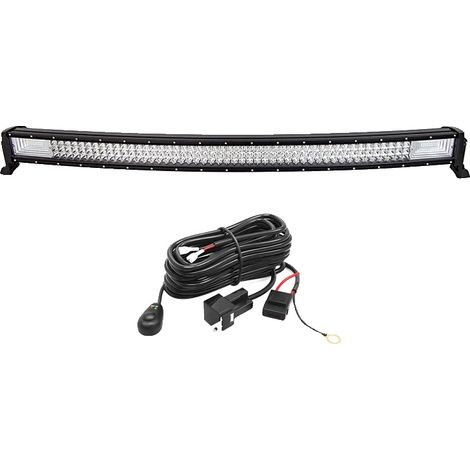 Barra de luz LED, haz combinado, diseño duradero, 42 pulgadas con kit de cableado (1/2)