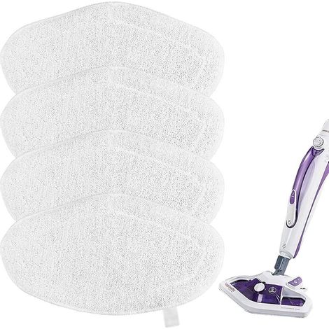 LaBlanc – 4 waschbare Ersatz-Wischmopppads für Polti Vaporetto Vaporforce Bürste PAEU0332, wiederverwendbare Wischtücher für Polti Vaporetto Bürste PAEU0332 (1/5)