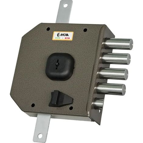 Serratura triplice ad applicare MOIA G434DX a pompa chiave/pomolo interno