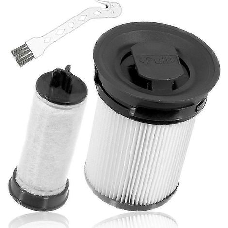 Lot de 2 filtres HEPA de rechange compatibles avec l'aspirateur balai sans sac Miele Triflex HX1 (A) (1/5)