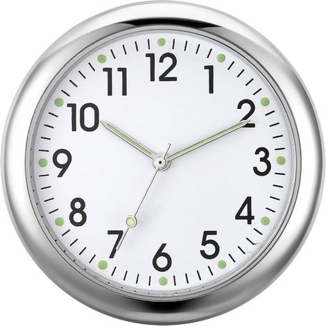 Horloge Voitures - Mini Horloges Tableau Bord de Voiture - Montres À Quartz de Voiture D'aération Avec Aiguilles Lumineuses,Compatible Voitures Motos Bateaux Vélo,Diamètre 4x4cm (1/5)