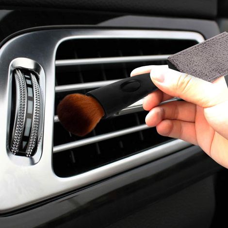Auto-Innenreinigungsbürste, doppelseitige Reinigungsbürste für Haus und Auto, Staubwedel (1/5)