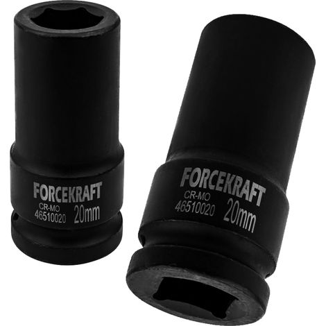 Bussola a impatto profonda FORCEKRAFT da 20 mm (3/4") a 6 punte
