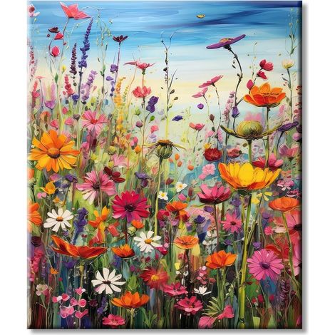 Diamond Painting Blumen 30x40cm 5D für Erwachsene, Geschenk & Deko