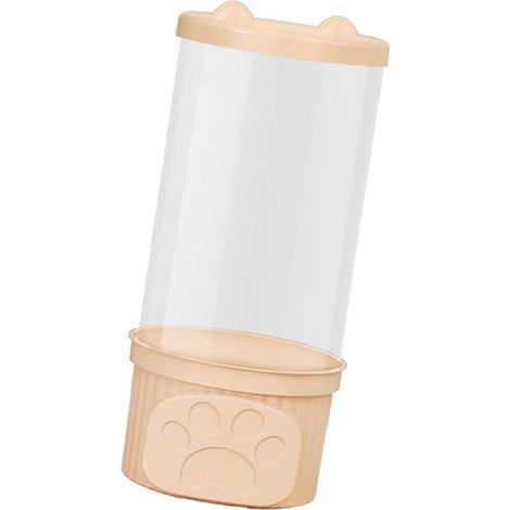 Spielzeugaufbewahrungsbox, transparenter PET-Zylinder mit PP-Deckel, rosa, ideal zur Aufbewahrung von Plüschtieren zu Hause. (1/5)