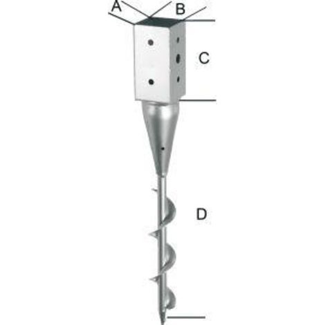 Manchon inférieur à visser tzn 91 x 650 mm