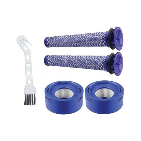Adecuado para accesorios de aspiradora Dyson V7 V8 (incluye 2 postfiltros HEPA, 2 prefiltros, 1 herramienta de limpieza) (1/4)