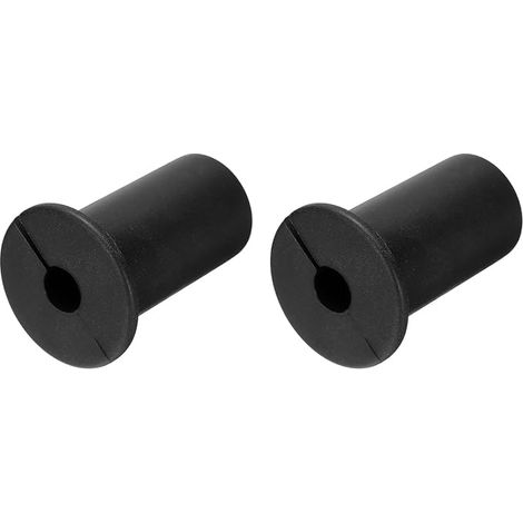 2pcs Wall Grommets for Cables 3/4 Inch Silicone Cable Wall Socket Power Through Cable Routing Cable Accessories Wall Cable Through Pass for Ethernet with 7mm Hole, Black (1/5)