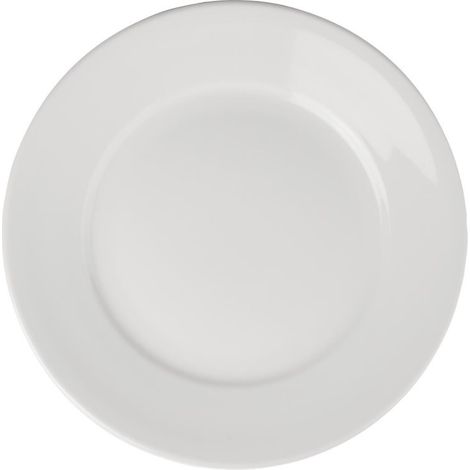 Assiettes à Bord Large en Porcelaine Blanche 280 mm Athena Hotelware - Lot de 6