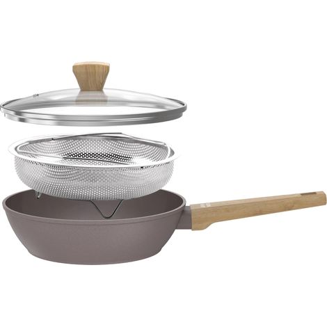 Bratpfanne Arthur Martin AM9910 taupe 24 cm Aluminium (1/3)