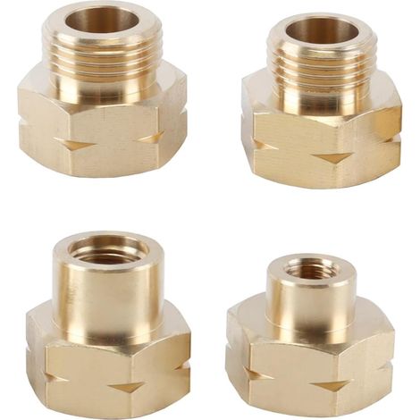 Adaptateurs de Bouteilles de gaz en cuivre, 4 pièces, pour filetages M10x1 W20x1/14 LH, M14x1,5 M21,8x1/14 LH, pour gaz Butane liquéfié (1/5)