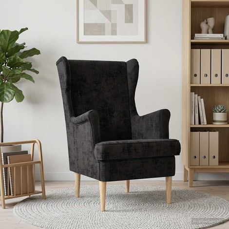 vidaXL Fauteuil Noir ARES (1/5)