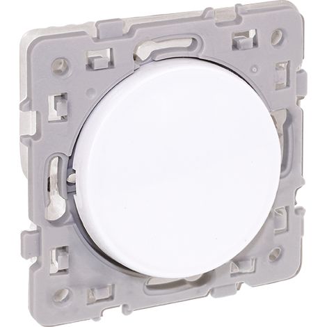 Intérrupteur va et vient 10A - Blanc - SQUARE RENO sans griffes (1/2)