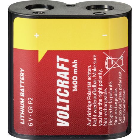 VOLTCRAFT CRP2 Fotobatterie CR-P 2 Lithium 1400 mAh 6 V 1 St.