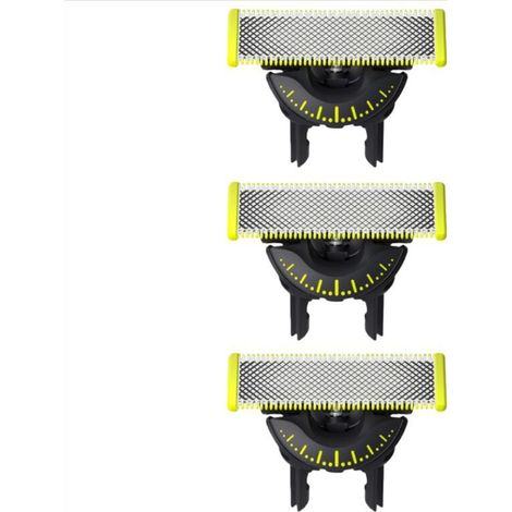 Lames de rasoir OneBlade 360, lot de 3, acier inoxydable. Compatibles tous modèles OneBlade et Pro. Rasage précis et confortable. (1/4)