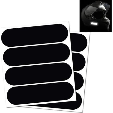 CCYKXA Pieces Reflective Helmet Stickers, Strong Adhesion Reflective Strips for Nighttime Visibility, Reflective Tape for Motorcycle Helmets, Suitable for Bicycles, Strollers, and Motorcycle Helmets (1/5)