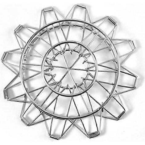 Support pliable en acier inoxydable pour cafetière à filtre (25-26 cm), idéal pour les voyages et le camping. (1/4)