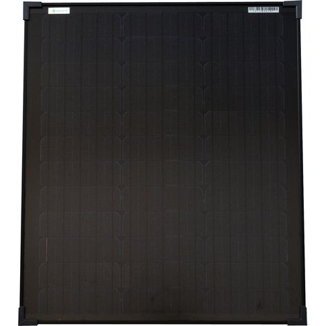 Solarmodul 50 Watt schwarz Mono Solarpanel Solarzelle 630x545x35 92084 (1/3)