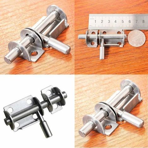 Loquets Porte Inox 4pcs – Avec Vis Autotaraudeuses, Sécurité (1/4)